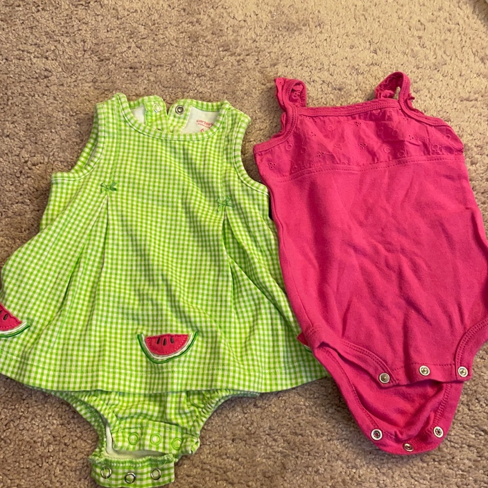 Set of 2 summer onesies